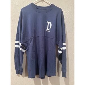NWOT Disney Parks Disneyland Blue and white athletic jersey spirit Jersey sz M
